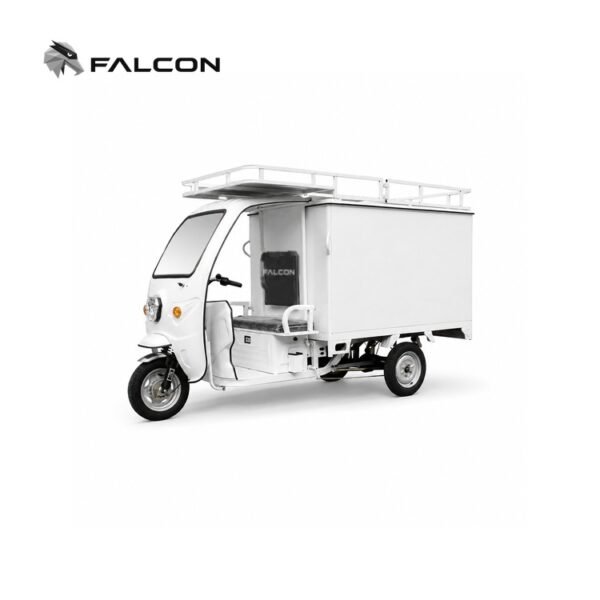 Roof-Rack Enclosed Electric Delivery Tricycle